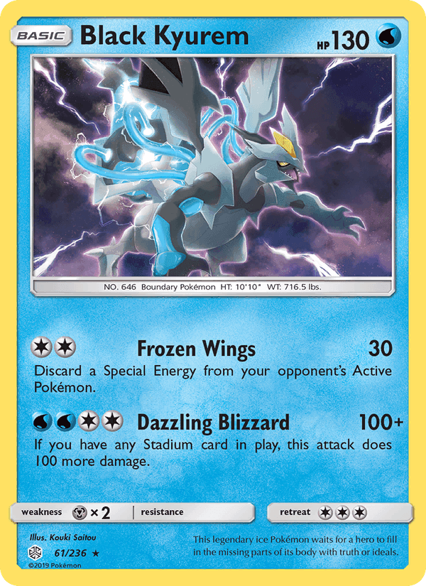 Black Kyurem, card 61 from Cosmic Eclipse