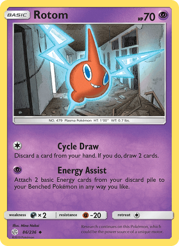 Rotom, card 86 from Cosmic Eclipse