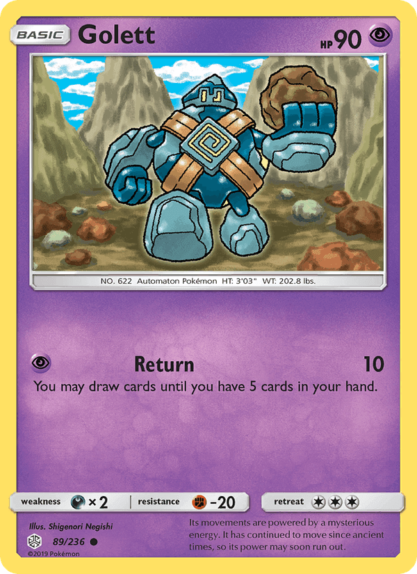 Golett, card 89 from Cosmic Eclipse