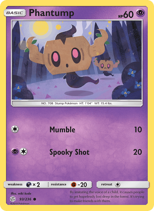 Phantump, card 93 from Cosmic Eclipse