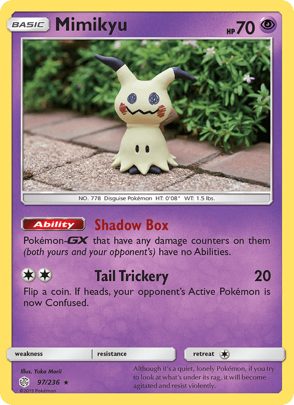 Mimikyu, card 97 from Cosmic Eclipse