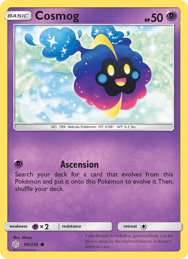 Cosmog, card 99 from Cosmic Eclipse