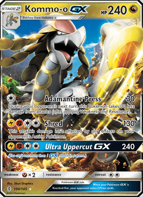 Kommo-o GX, card 100 from Guardians Rising