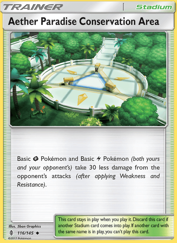 Aether Paradise Conservation Area, card 116 from Guardians Rising