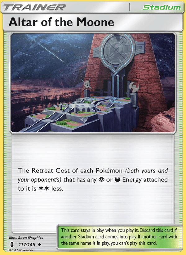 Altar of the Moone, card 117 from Guardians Rising