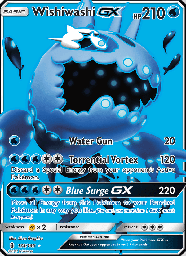 Wishiwashi GX, card 133 from Guardians Rising