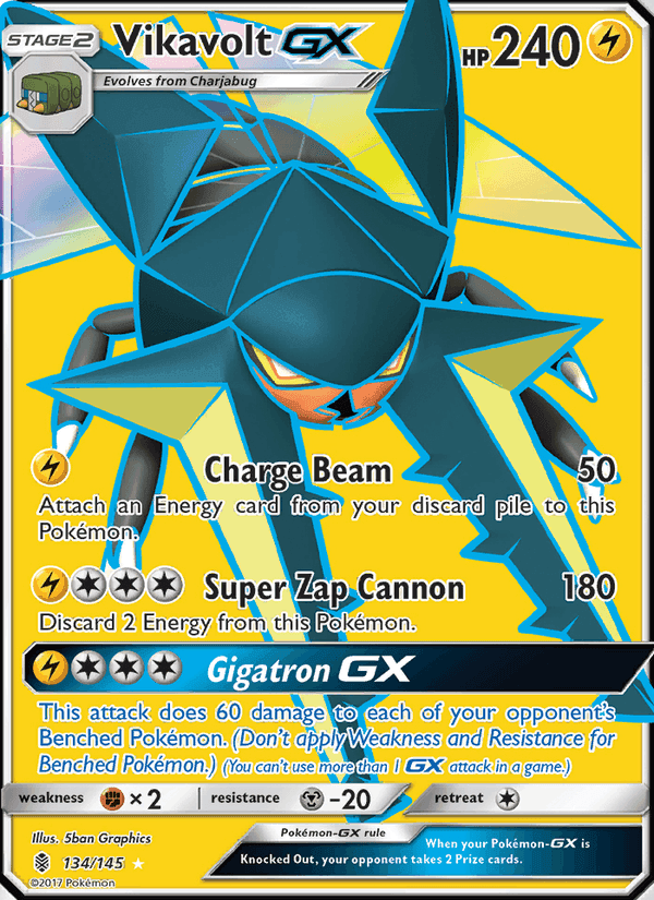 Vikavolt GX, card 134 from Guardians Rising