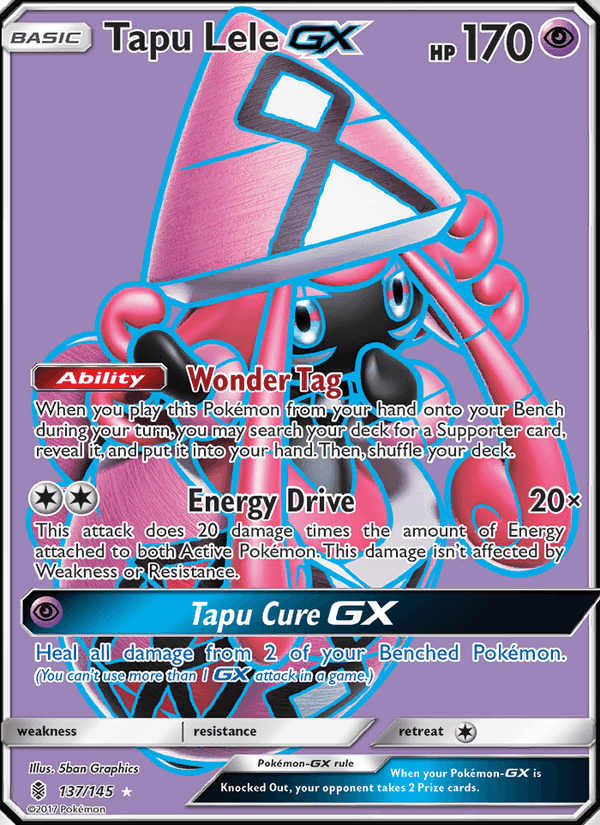 Tapu Lele GX, card 137 from Guardians Rising