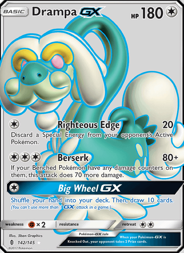 Drampa GX, card 142 from Guardians Rising