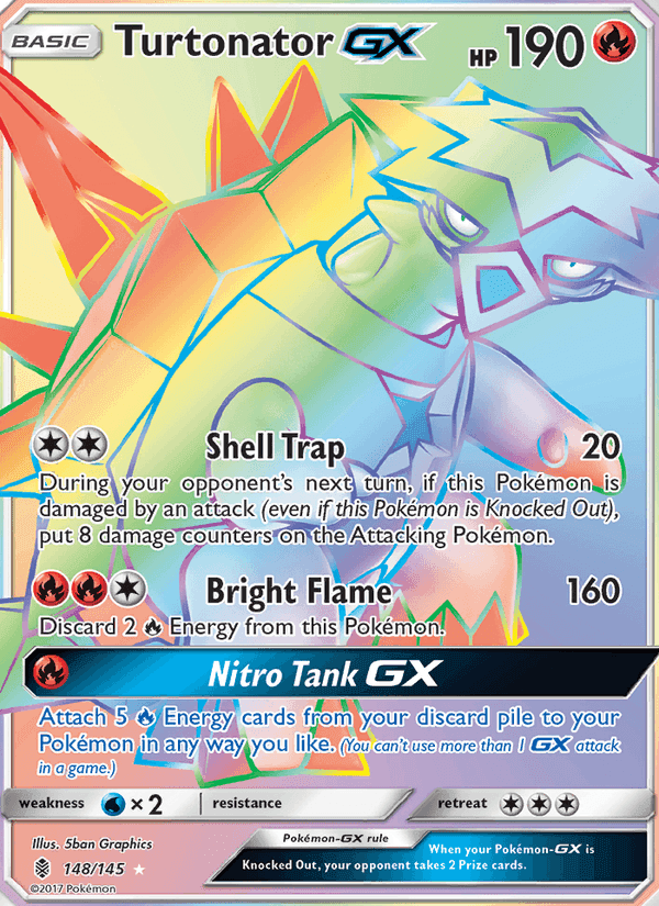 Turtonator GX, card 148 from Guardians Rising
