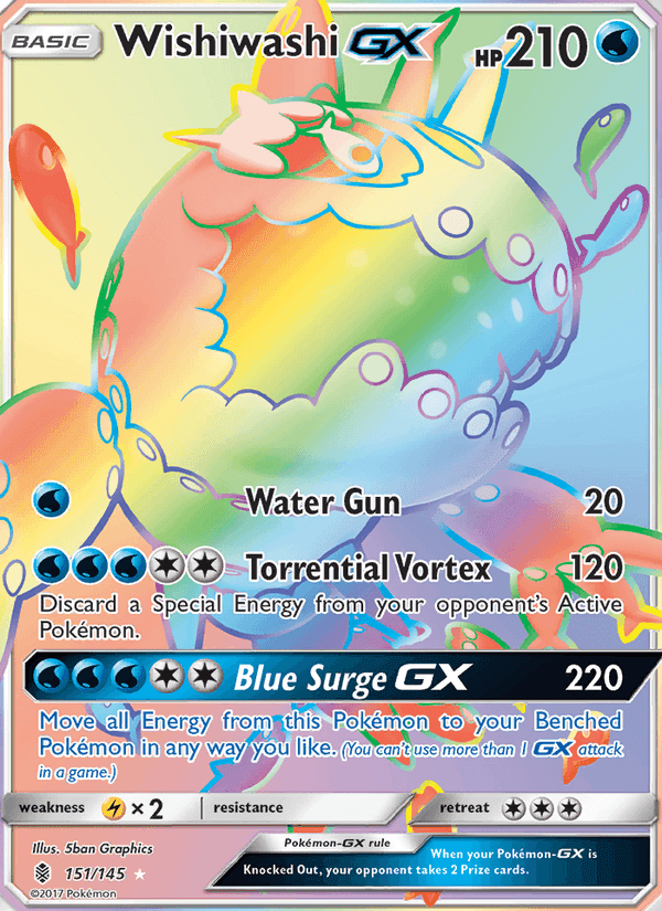 Wishiwashi GX, card 151 from Guardians Rising