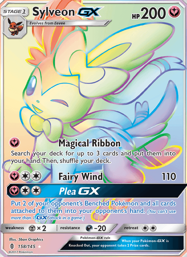 Sylveon GX, card 158 from Guardians Rising