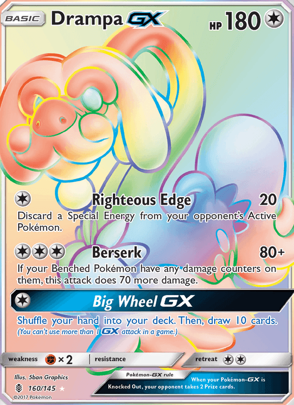 Drampa GX, card 160 from Guardians Rising