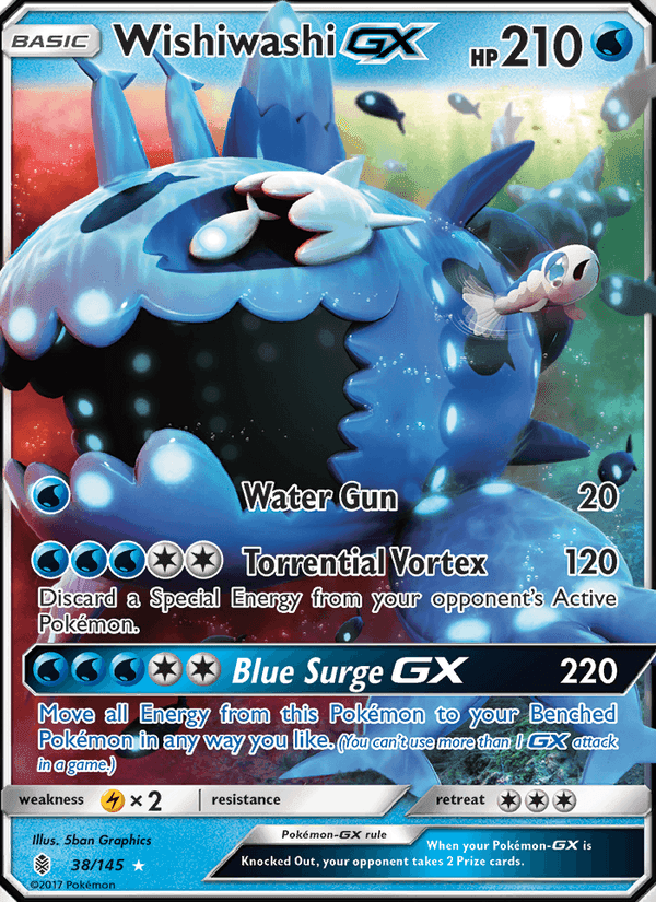 Guardians Rising の 38 番、Wishiwashi GX