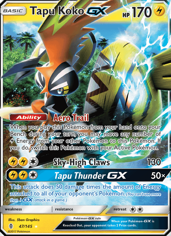 Guardians Rising の 47 番、Tapu Koko GX