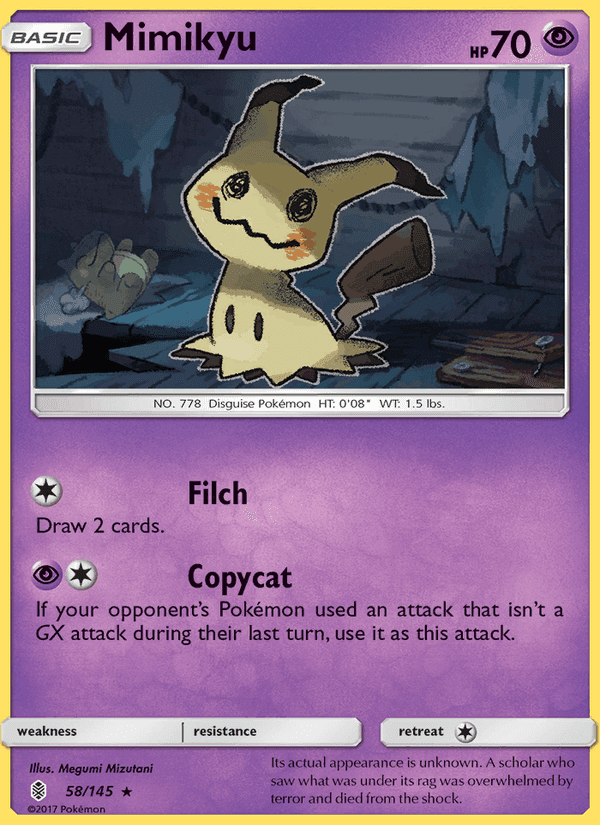 Guardians Rising の 58 番、Mimikyu