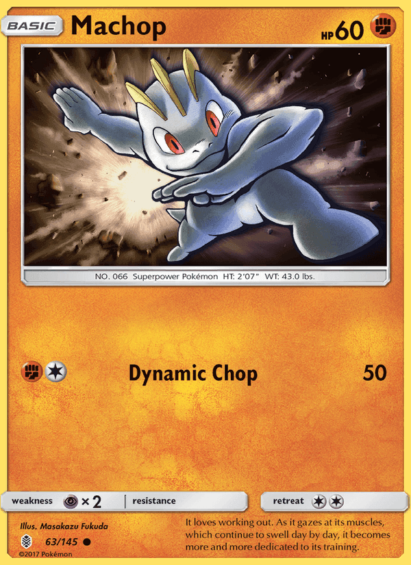 Machop, card 63 from Guardians Rising