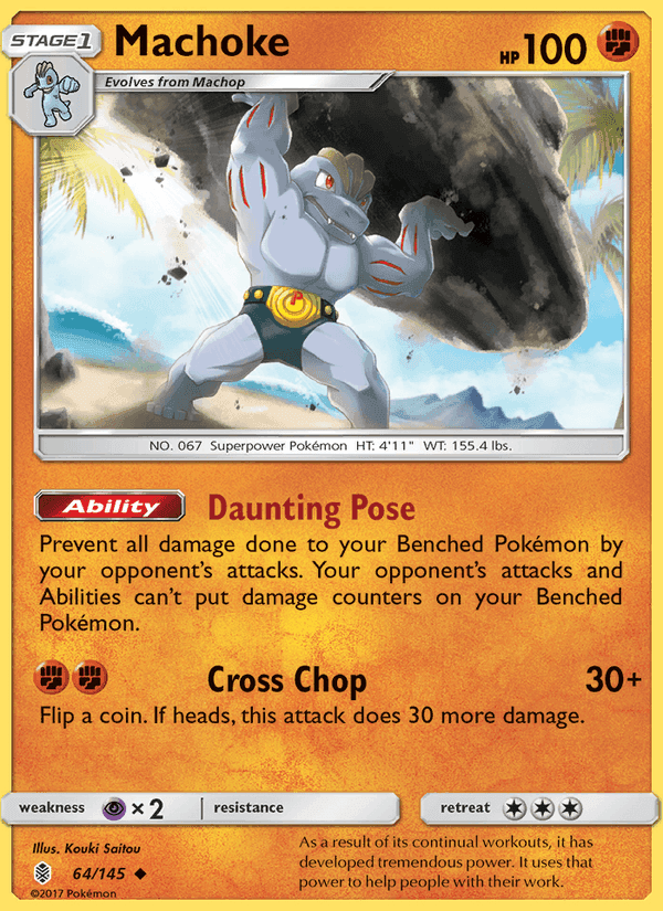 Machoke, card 64 from Guardians Rising