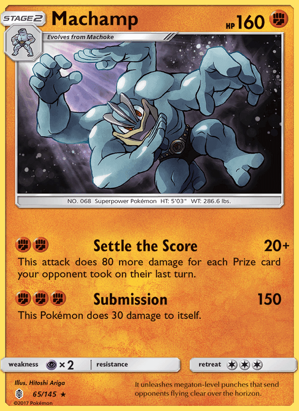 Machamp, card 65 from Guardians Rising