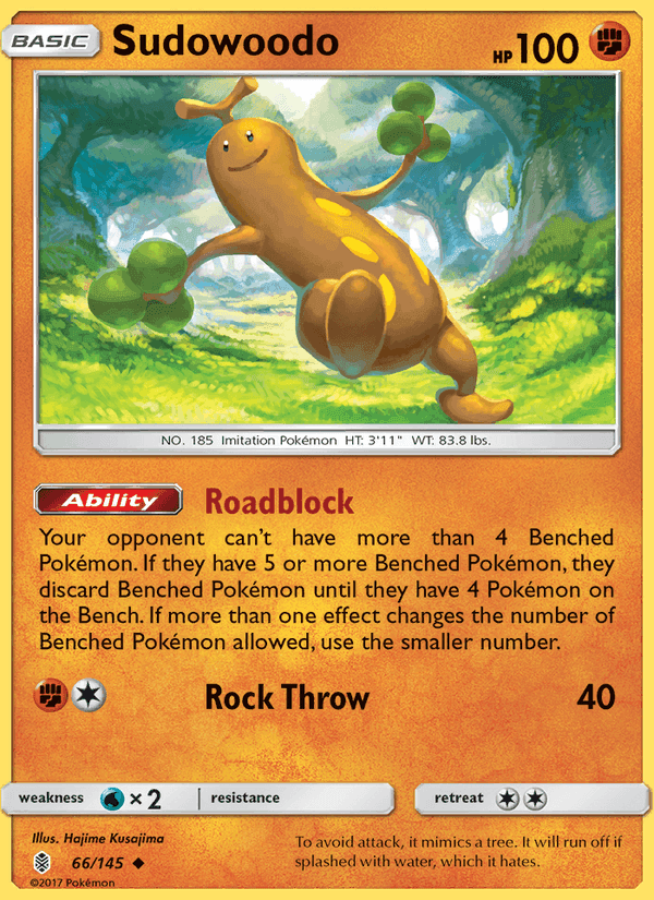 Sudowoodo, card 66 from Guardians Rising