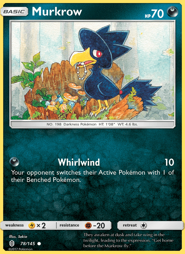 Murkrow, card 78 from Guardians Rising