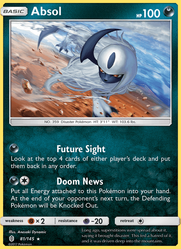Absol, card 81 from Guardians Rising