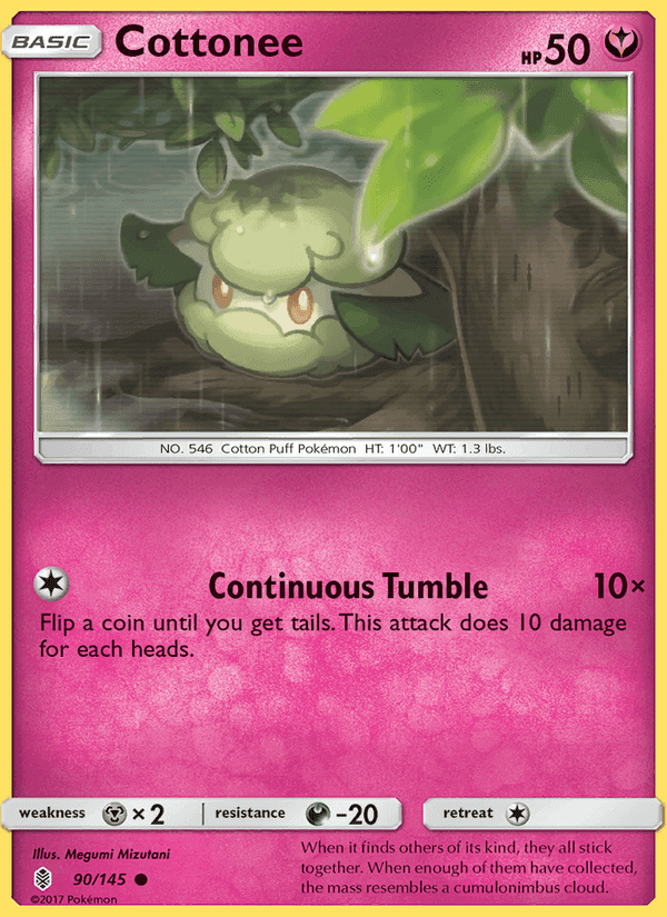 Cottonee, card 90 from Guardians Rising