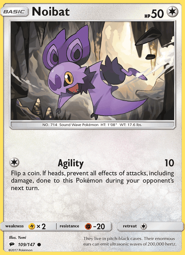 Noibat, card 109 from Burning Shadows