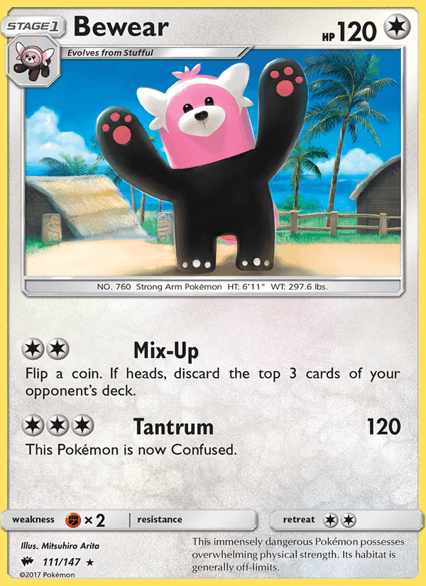Bewear, card 111 from Burning Shadows