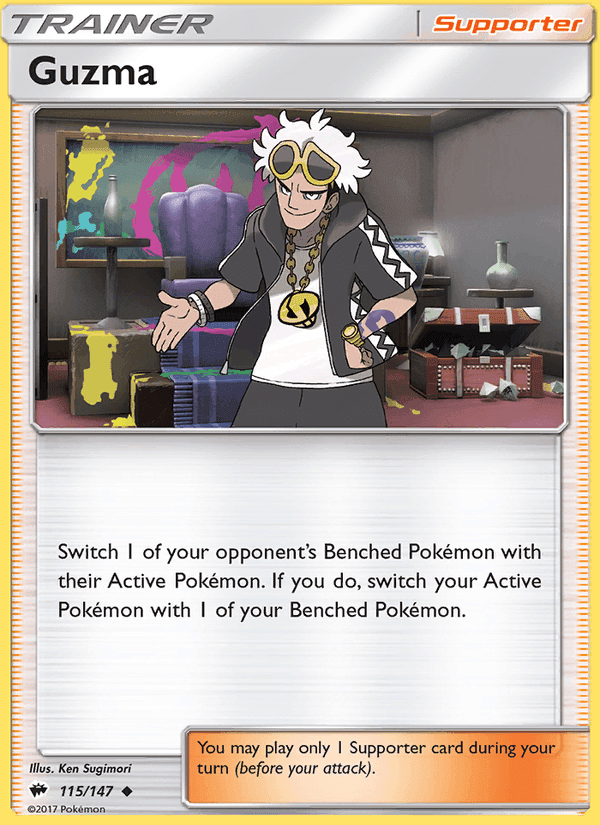 Guzma, card 115 from Burning Shadows
