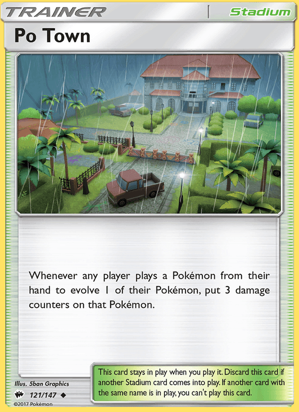 Po Town, card 121 from Burning Shadows