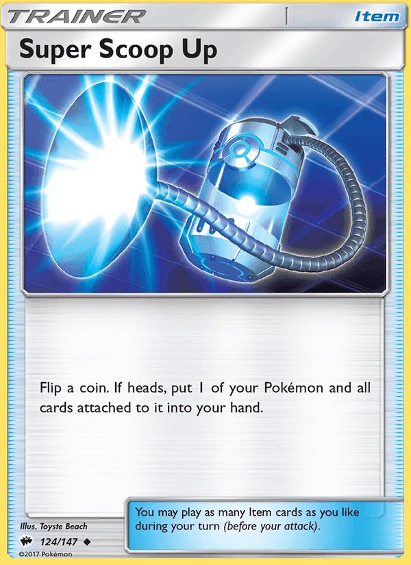 Super Scoop Up, card 124 from Burning Shadows