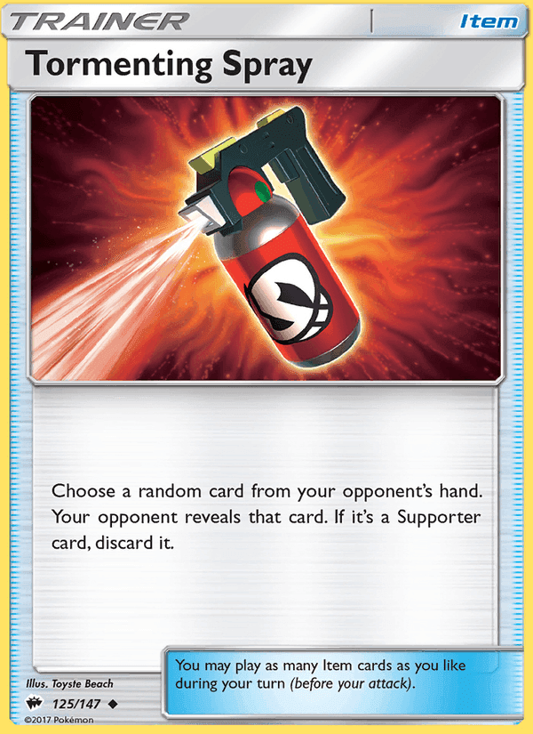 Tormenting Spray, card 125 from Burning Shadows