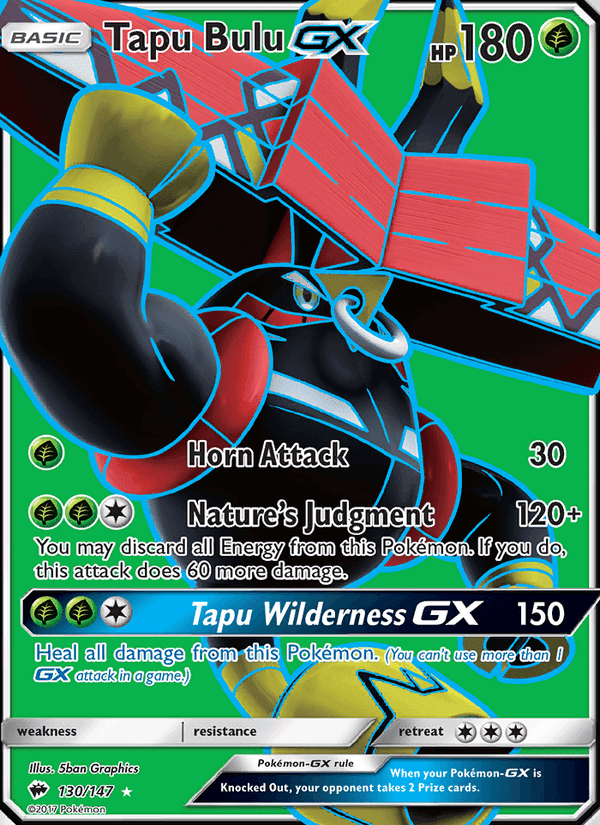 Tapu Bulu GX, card 130 from Burning Shadows