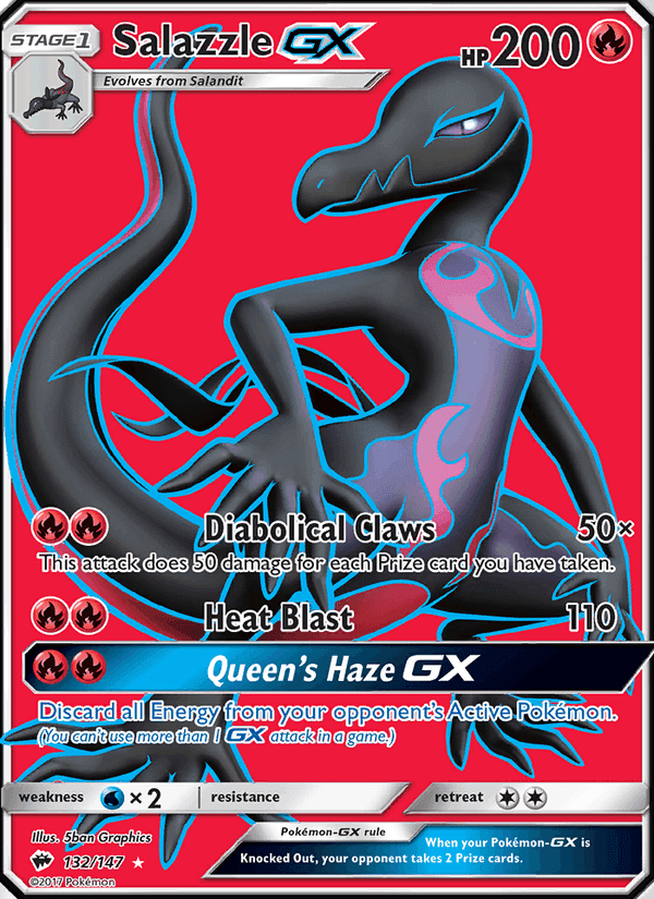 Salazzle GX, card 132 from Burning Shadows