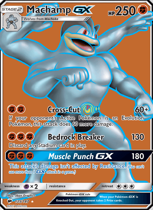 Machamp GX, card 135 from Burning Shadows