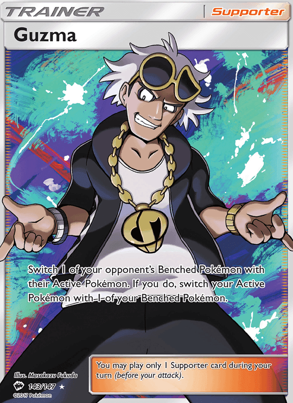 Guzma, card 143 from Burning Shadows