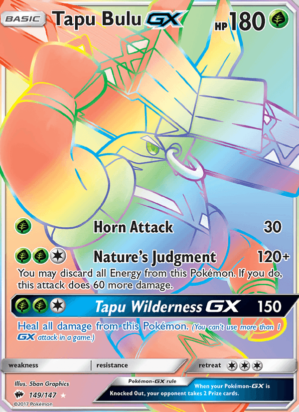 Tapu Bulu GX, card 149 from Burning Shadows