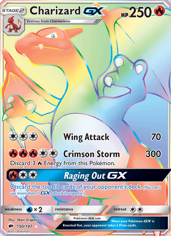 Charizard GX, card 150 from Burning Shadows