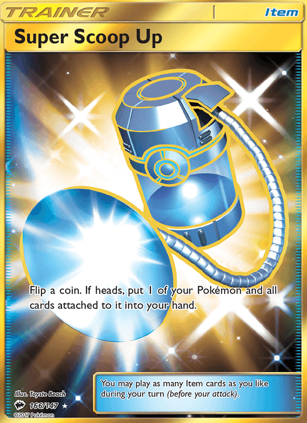 Super Scoop Up, card 166 from Burning Shadows