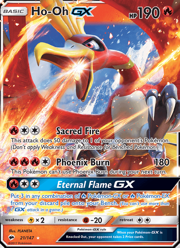 Burning Shadows の 21 番、Ho-Oh GX