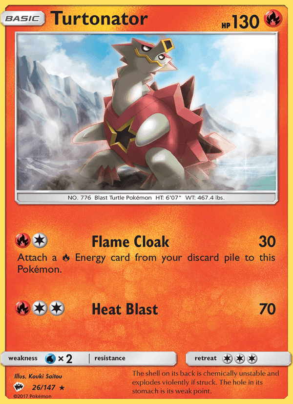 Turtonator, card 26 from Burning Shadows