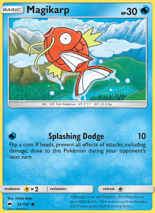 Magikarp, card 32 from Burning Shadows