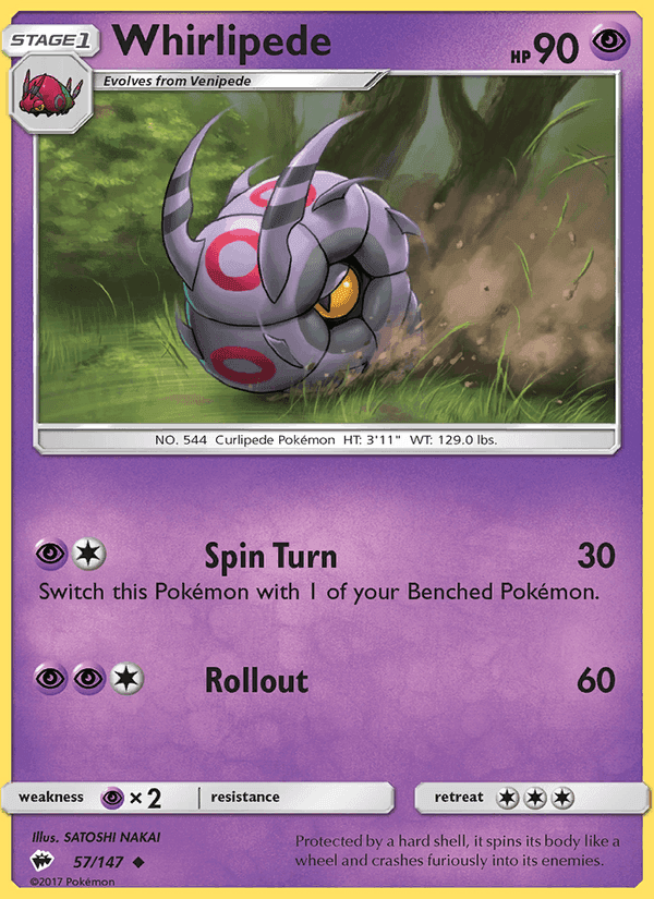 Whirlipede, carta 57 di Burning Shadows