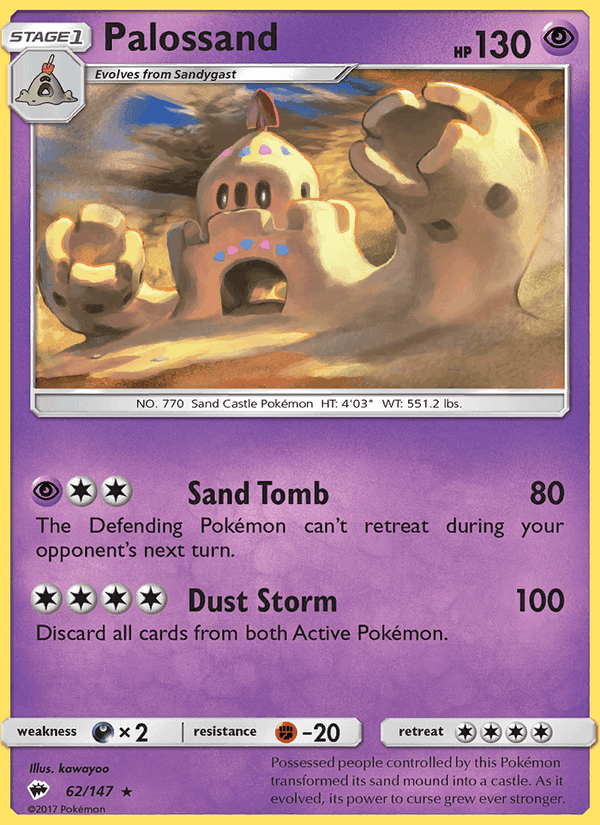 Palossand, card 62 from Burning Shadows
