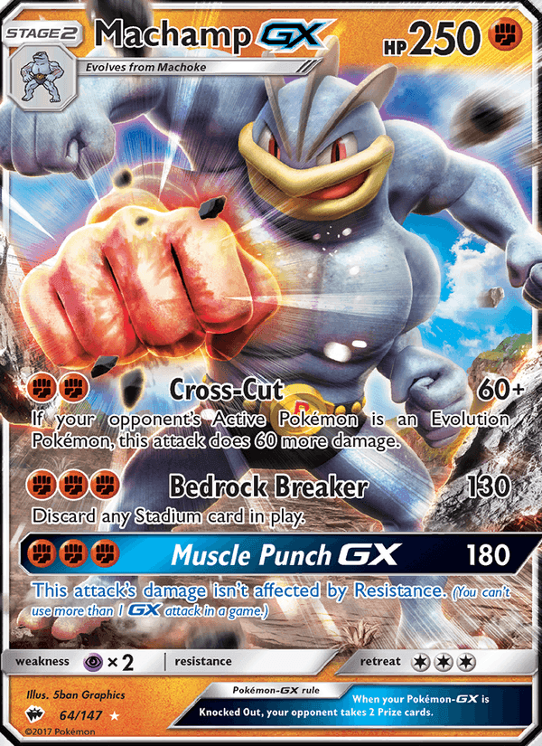 Machamp GX, card 64 from Burning Shadows