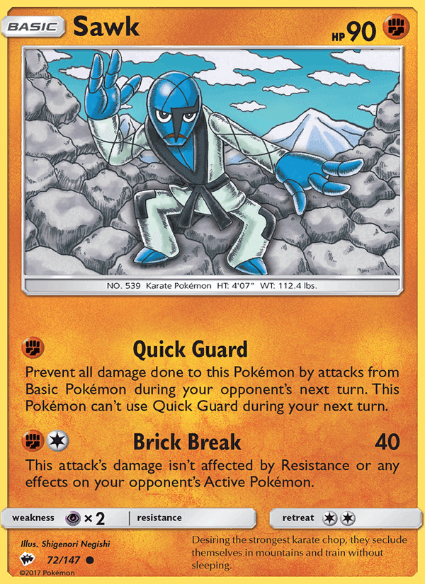 Sawk, card 72 from Burning Shadows
