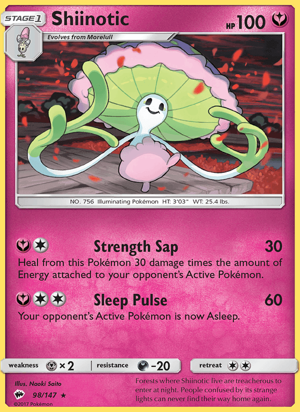 Shiinotic, card 98 from Burning Shadows