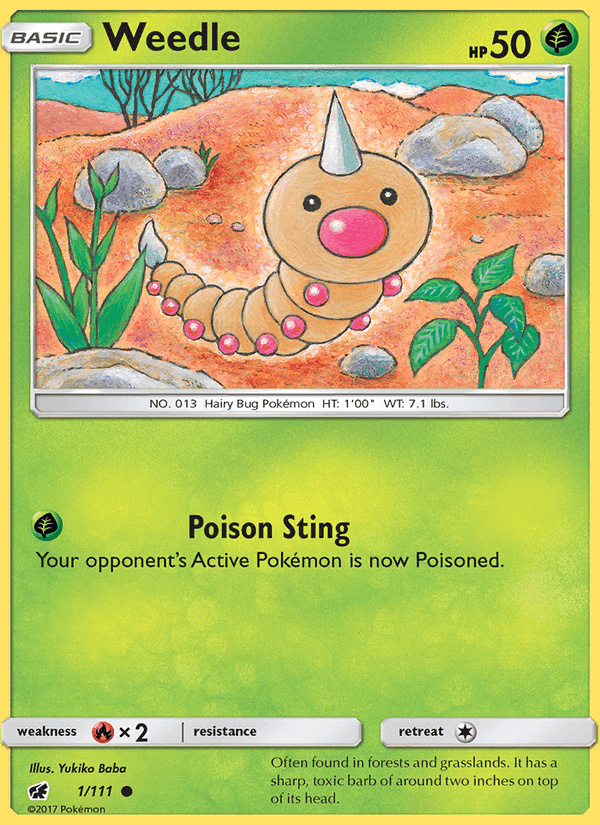 Crimson Invasion の 1 番、Weedle