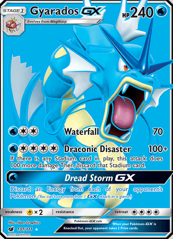 Gyarados GX, card 101 from Crimson Invasion